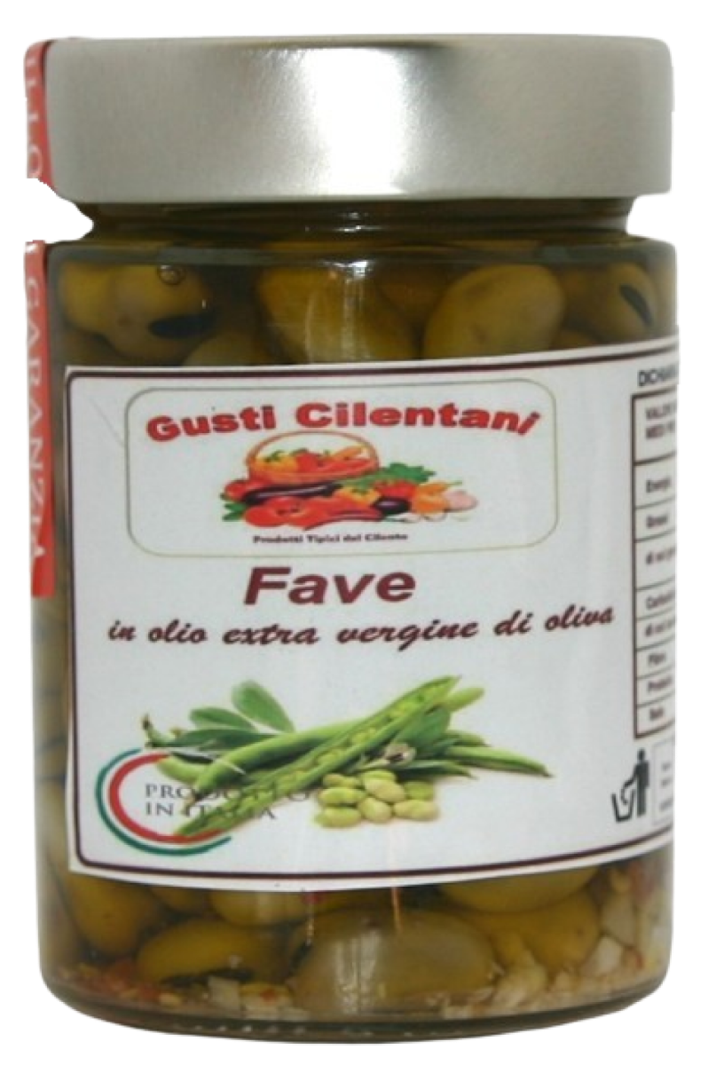 Fave sott’olio E.V.O. Gusti Cilentani